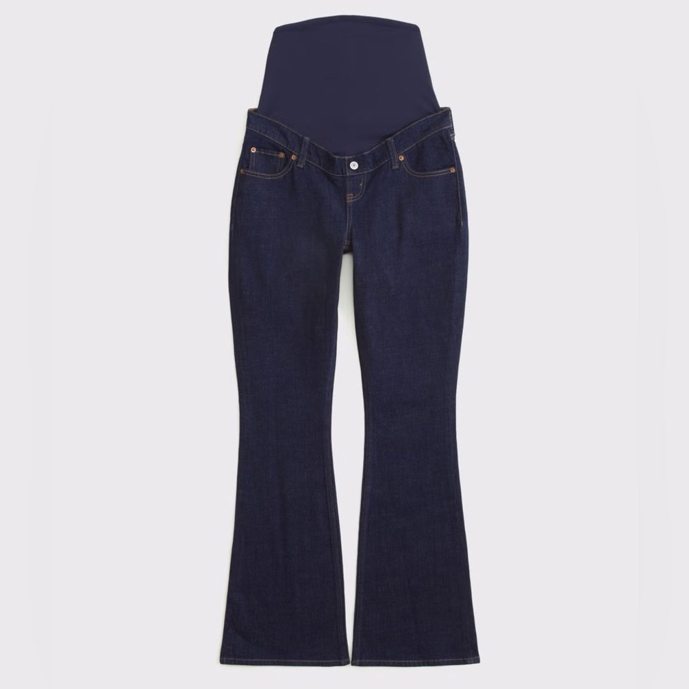 Abercrombie & Fitch Maternity Bootcut Jean in Color RINSE